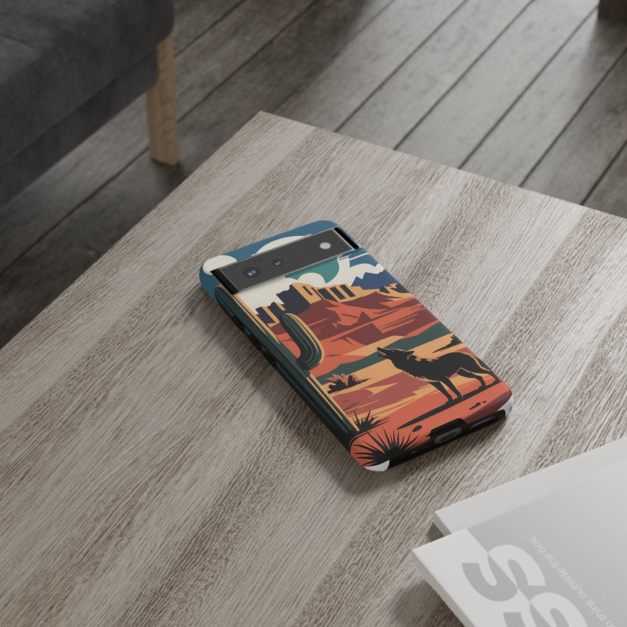 Mountain and Wolf -Phone Case