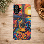 Psychedelic Sunset Guitar Phone Case