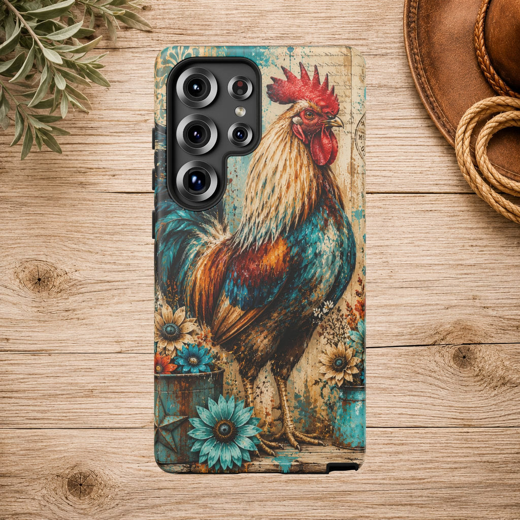 Rustic Farmhouse Rooster Phone Case