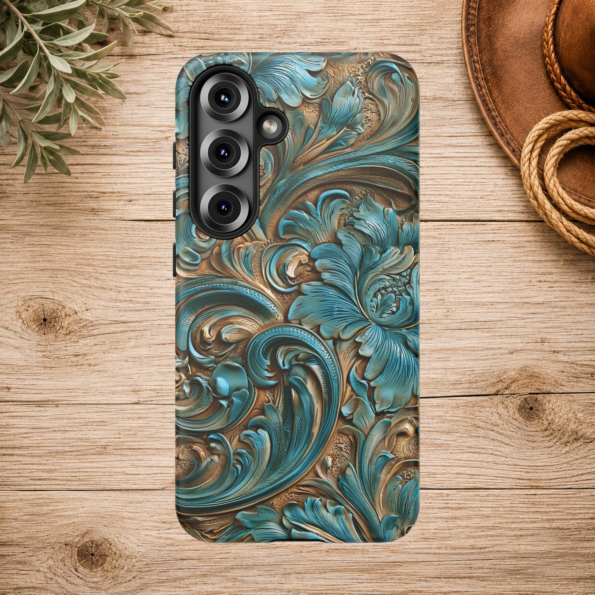 Turquoise  Western Tough Phone Case