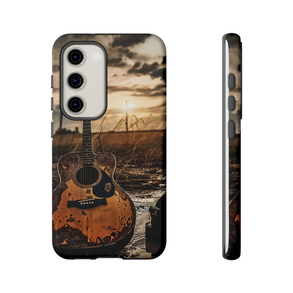 Guitar in a Wet Field -Phone Case