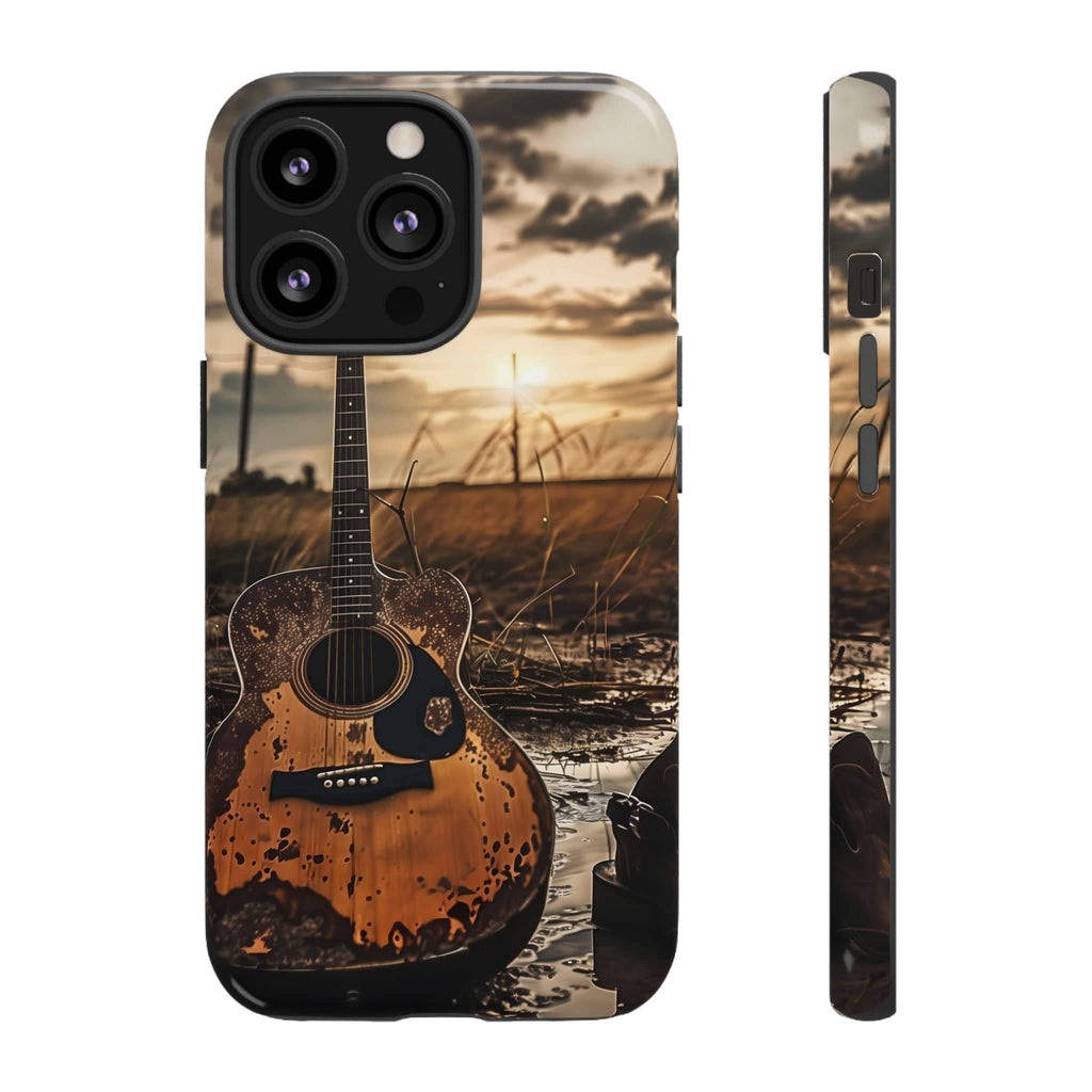 Guitar in a Wet Field -Phone Case