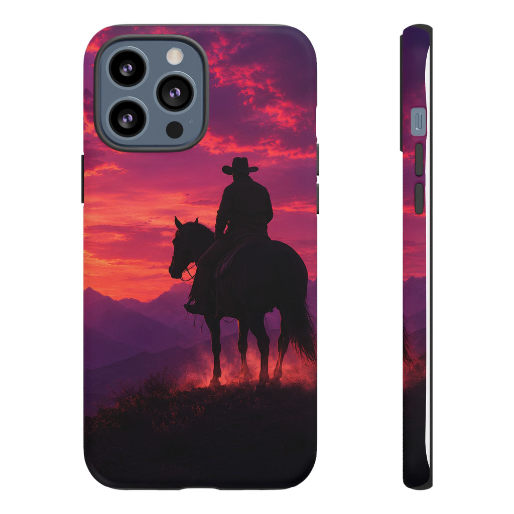 Cowboy Sunset Horseback Phone Case
