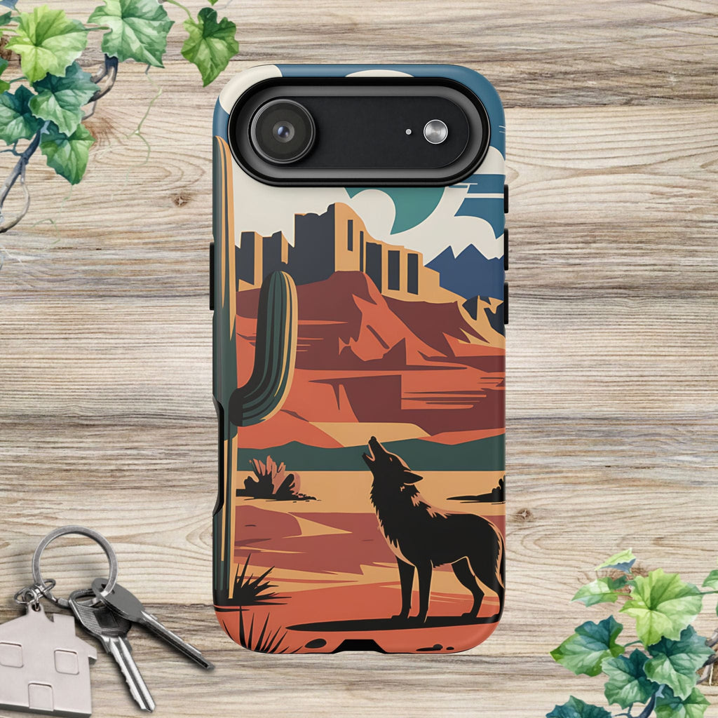 Mountain and Wolf -Phone Case