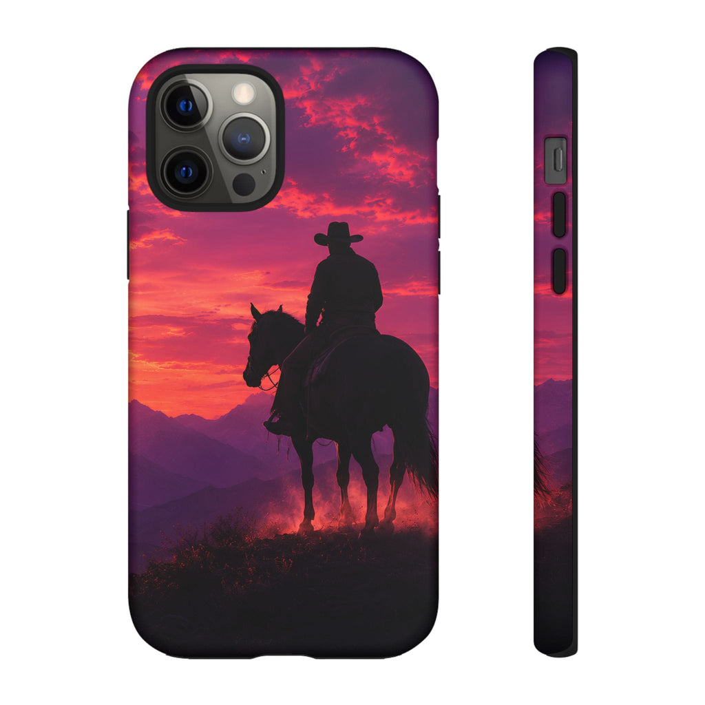 Cowboy Sunset Horseback Phone Case