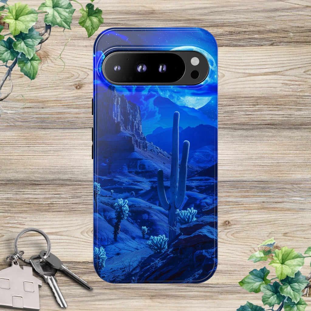 Blue Desert Moon Phone Case