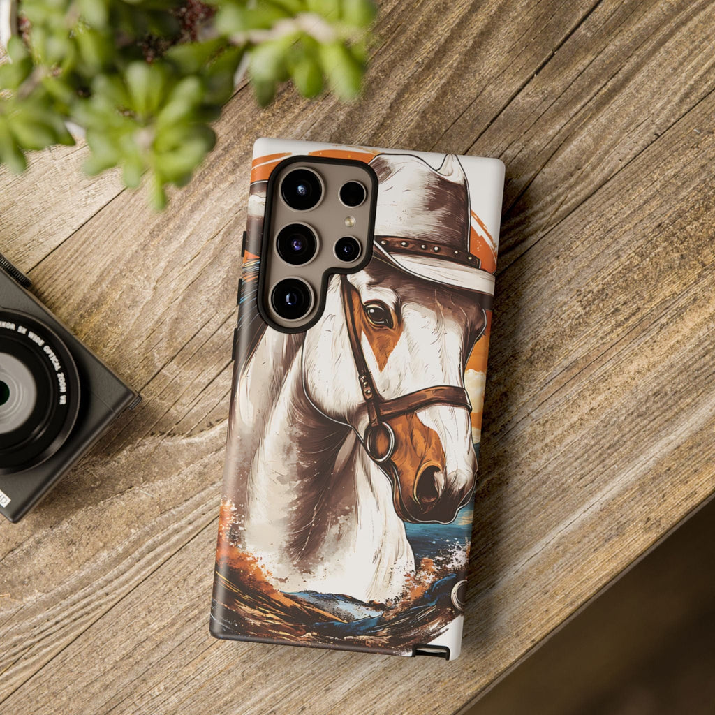 White Hat Horse-Phone Cases