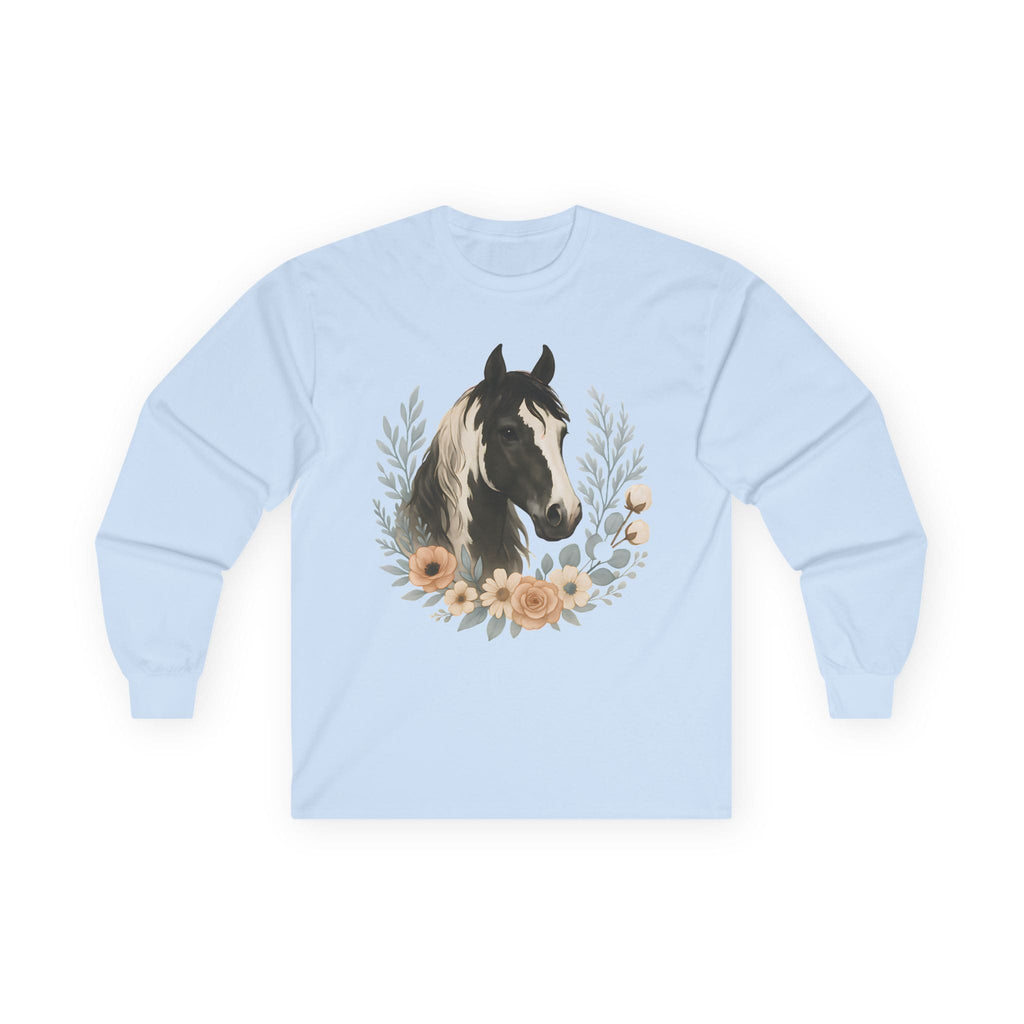 Equine Floral Long Sleeve Tee