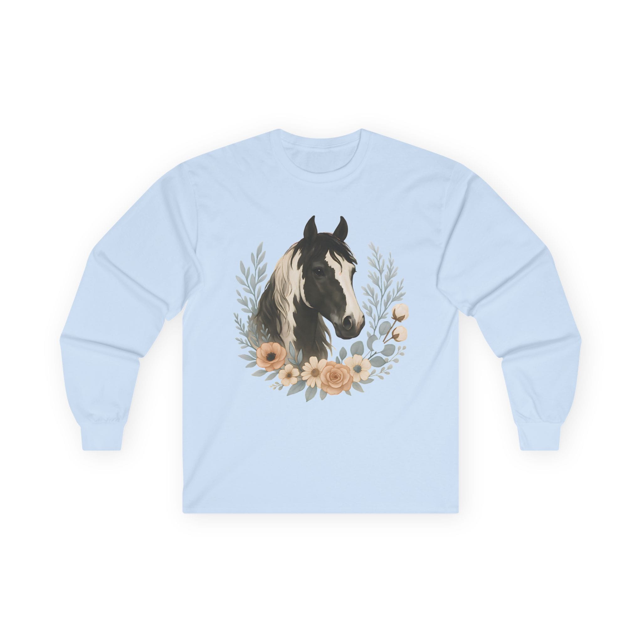 Equine Floral Long Sleeve Tee