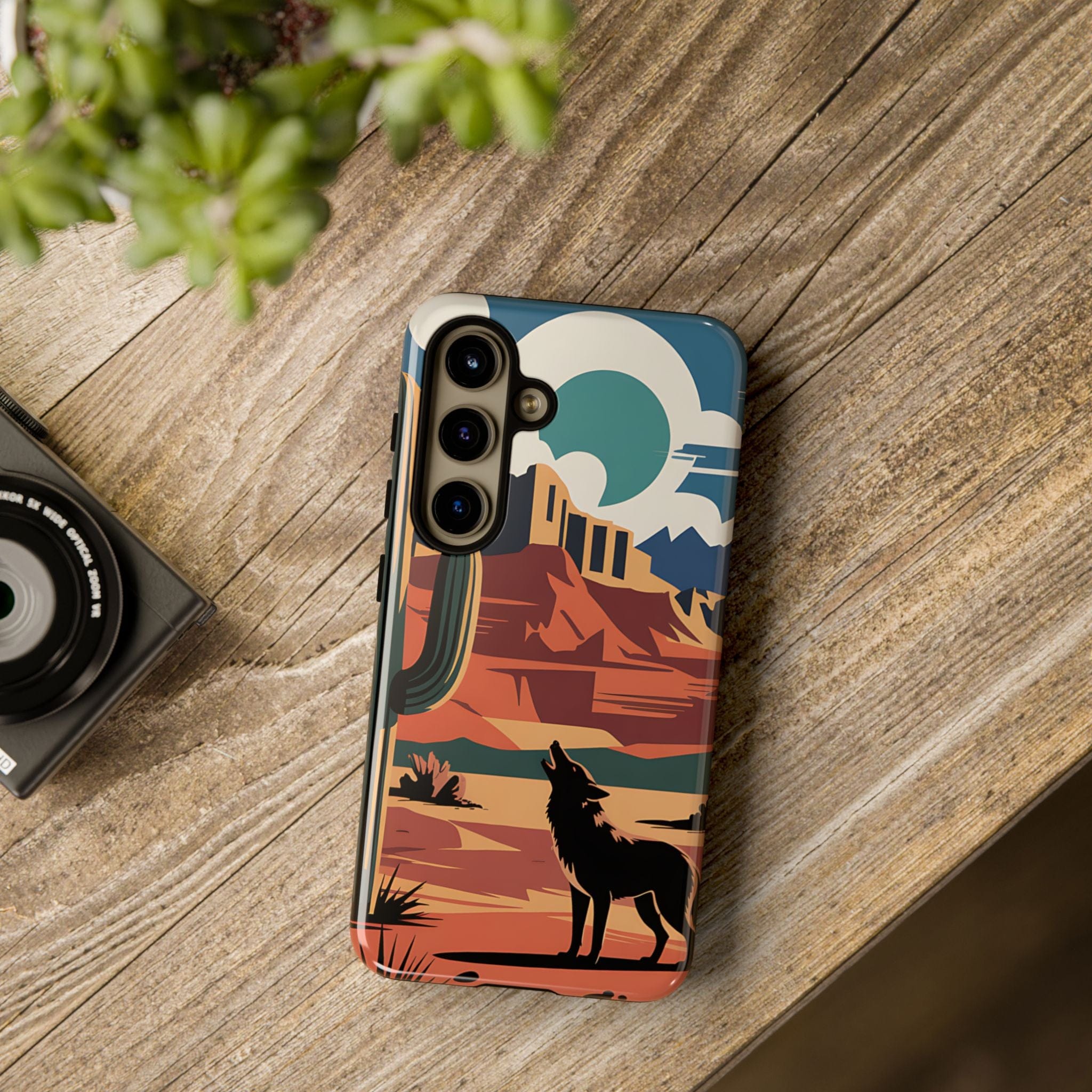 Mountain and Wolf -Phone Case