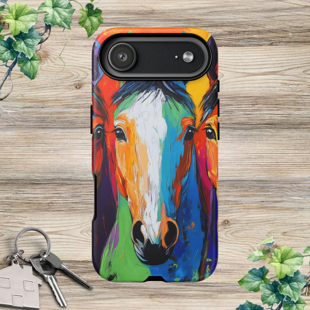 Colorful Horses Head - Phone Case