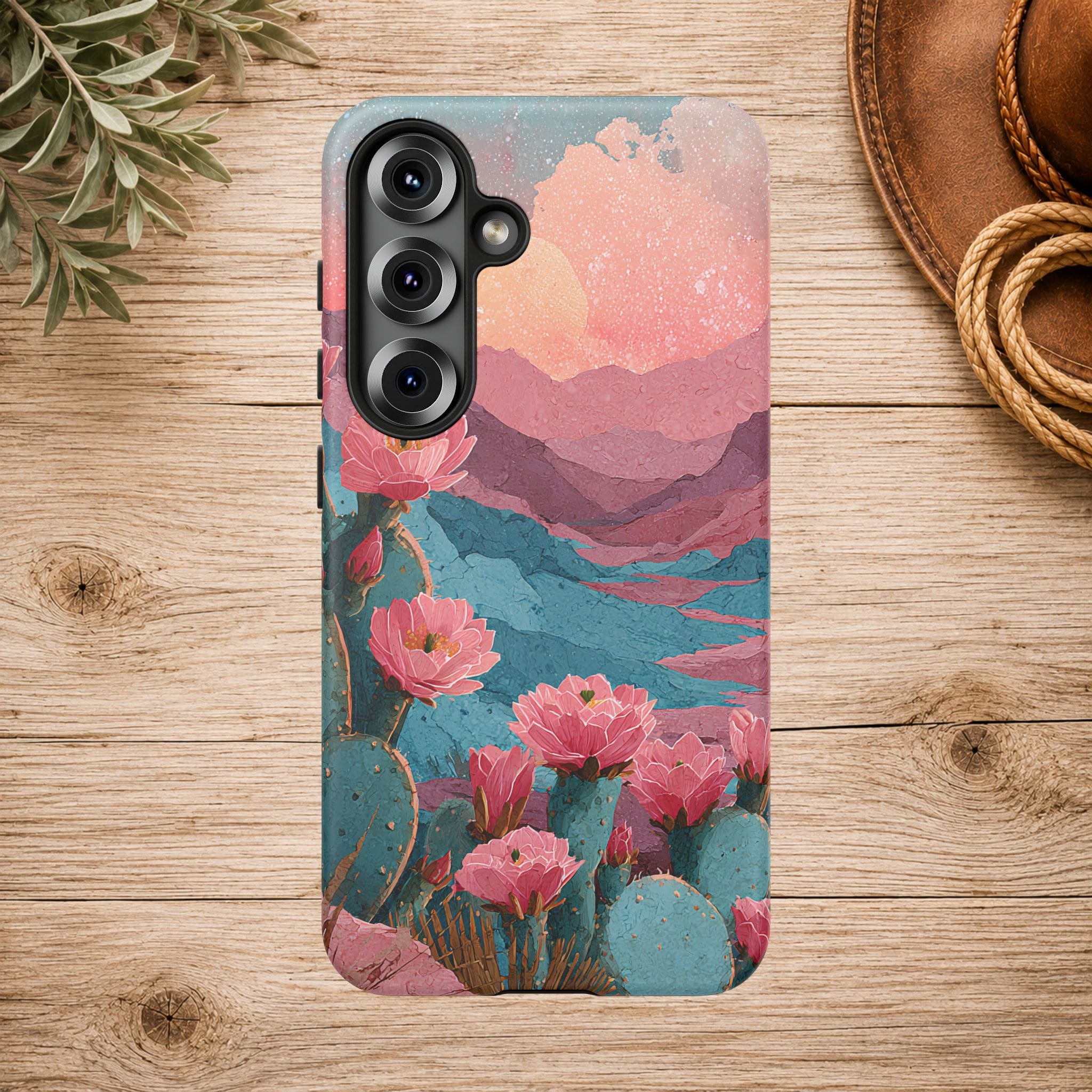 Desert Bloom Sunset Phone Case