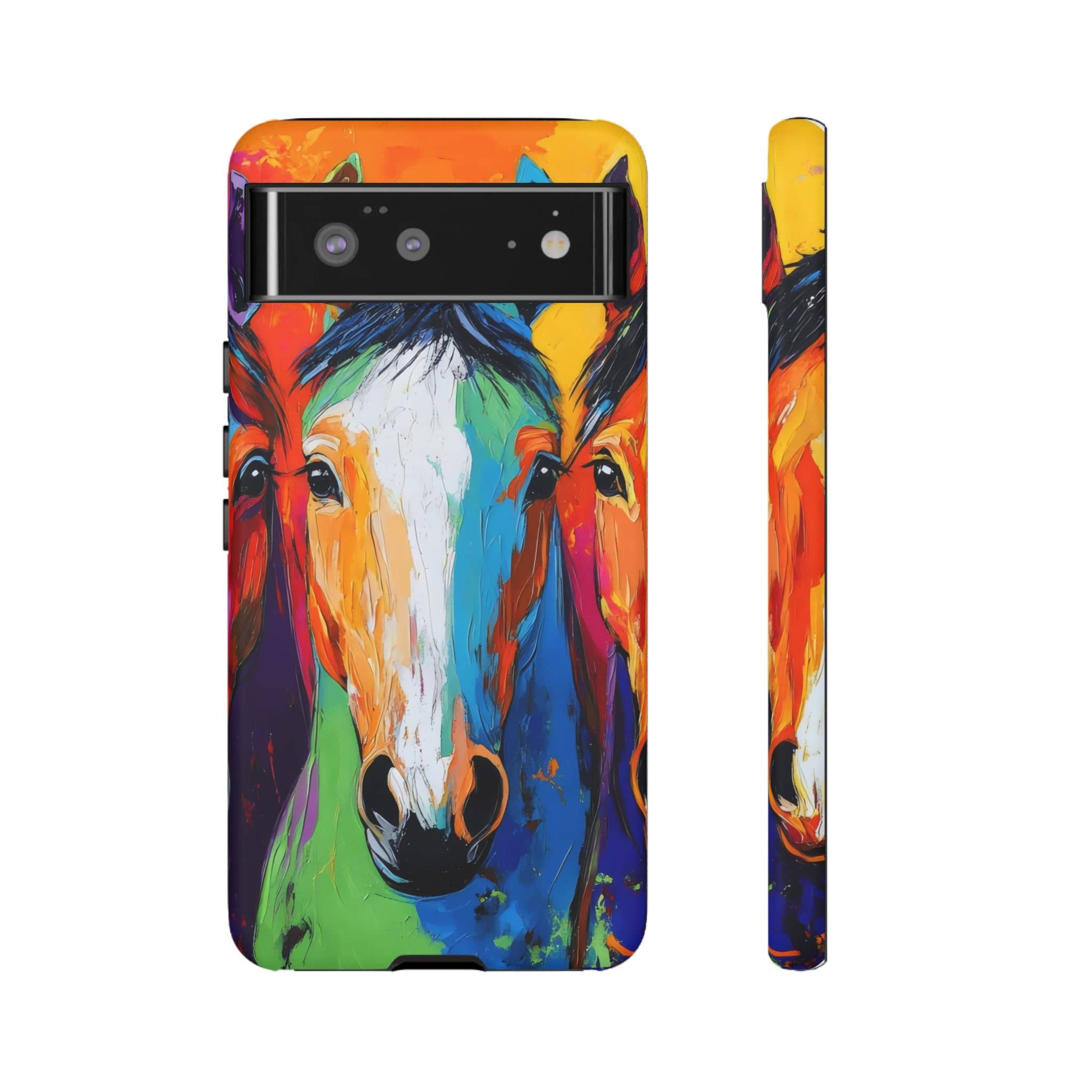 Colorful Horses Head - Phone Case