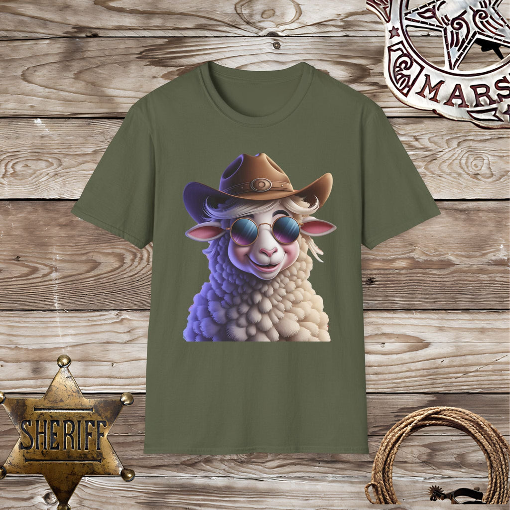 Cool Cowboy Sheep  T-Shirt