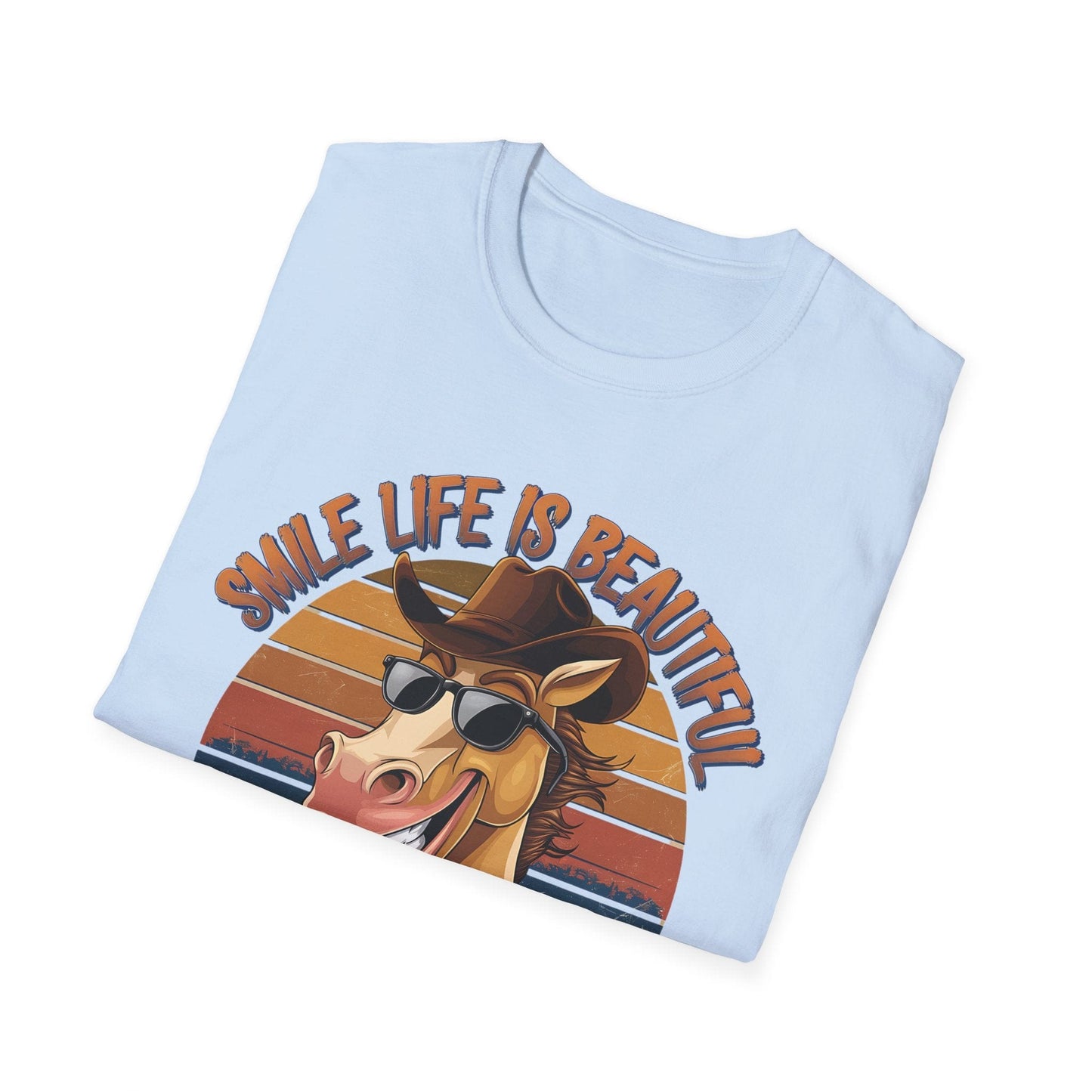 Softstyle Unisex T-Shirt: Smile Life is Beautiful