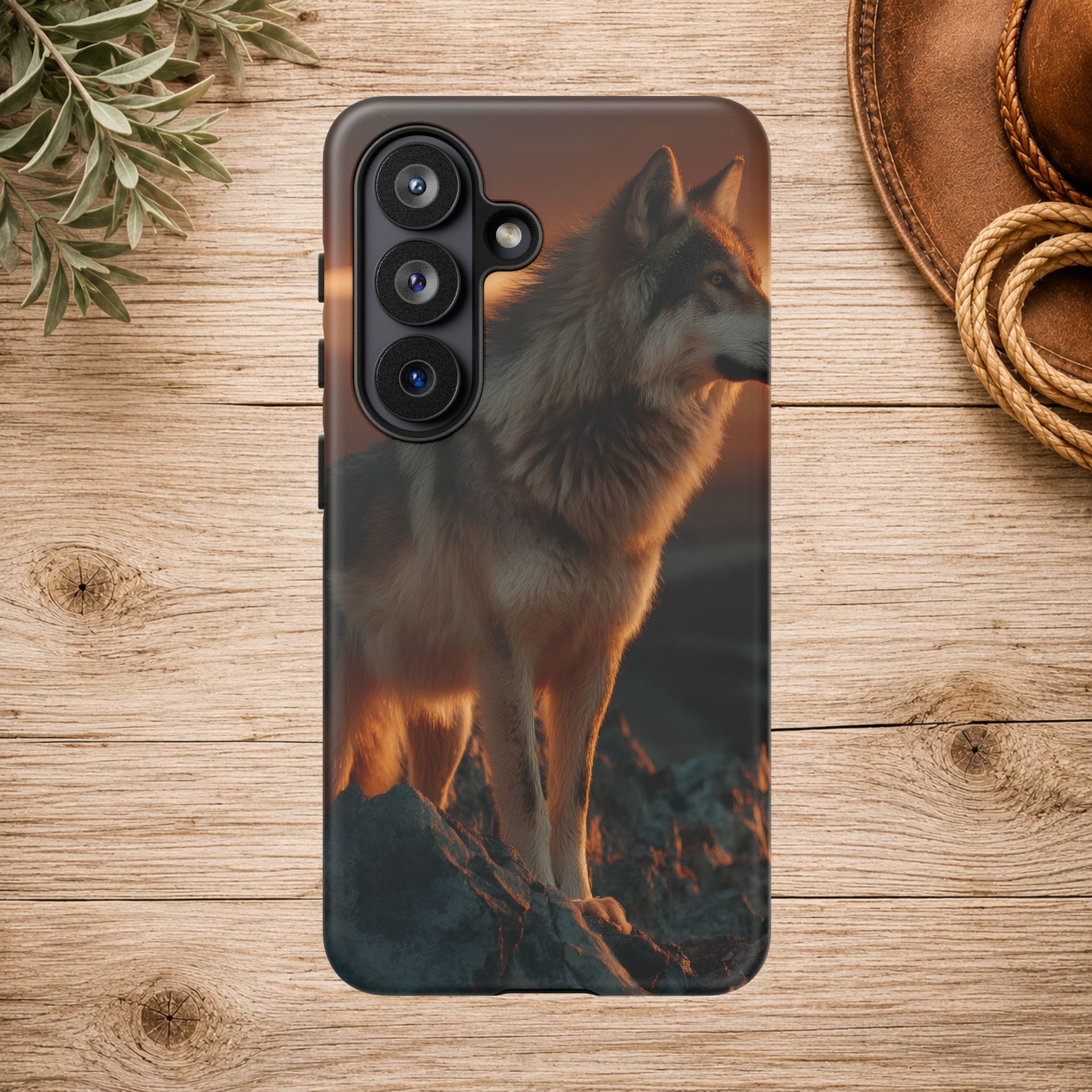 Wolf Sunset Phone Case