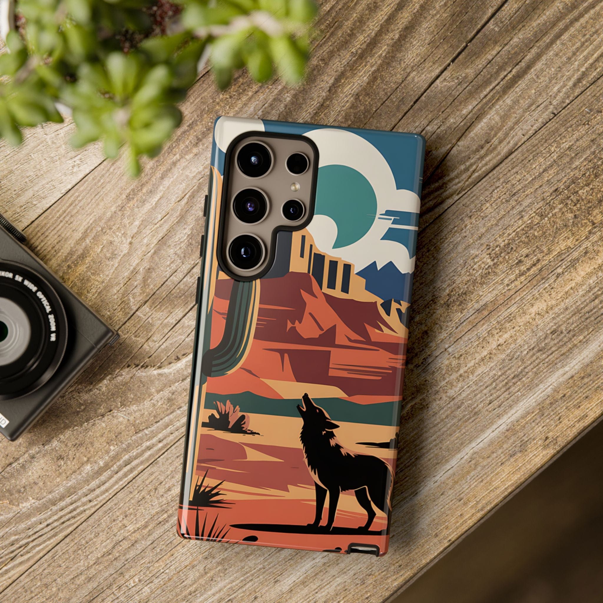 Mountain and Wolf -Phone Case