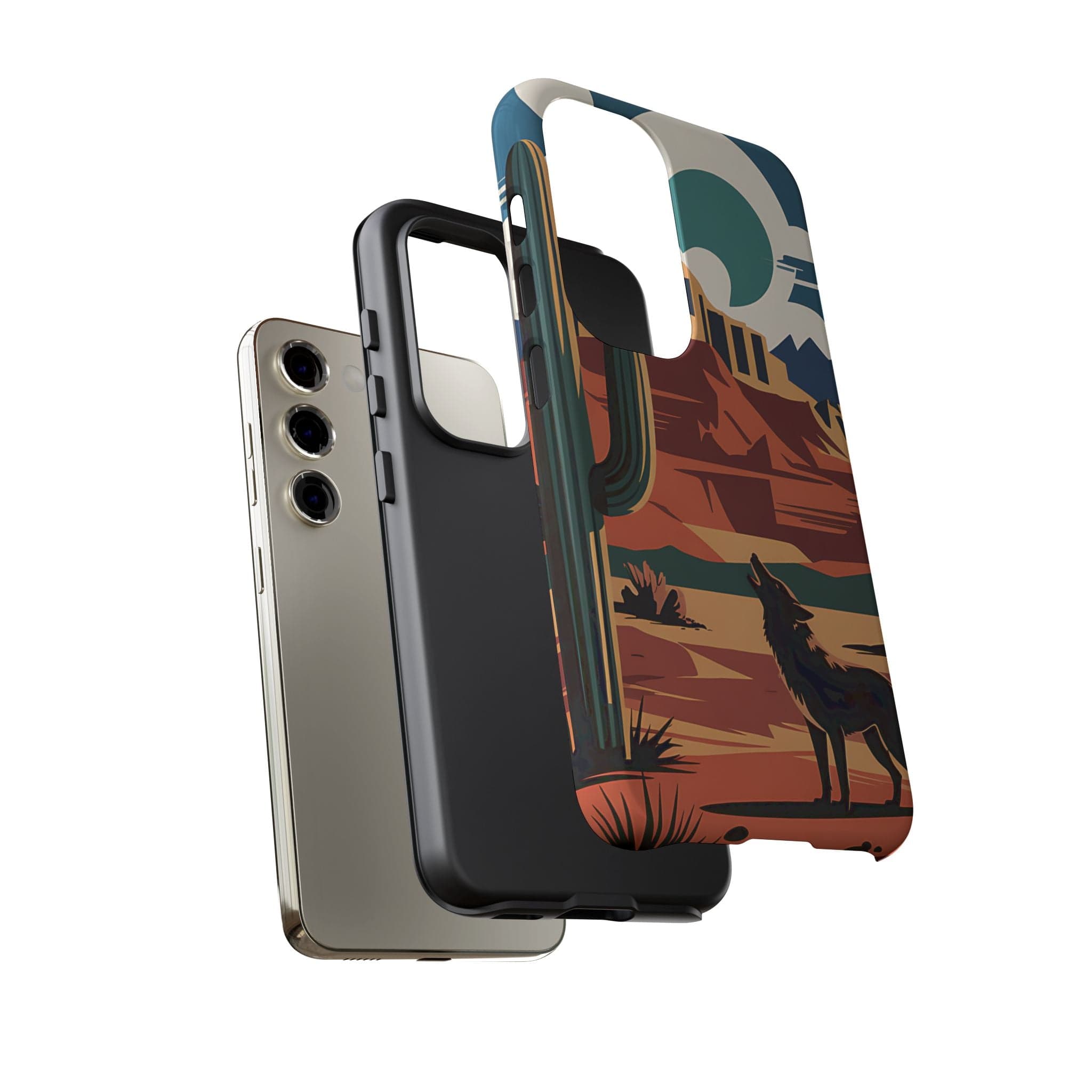 Mountain and Wolf -Phone Case