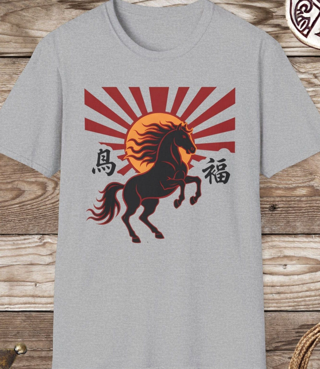 Horse Rising Sun T-Shirt