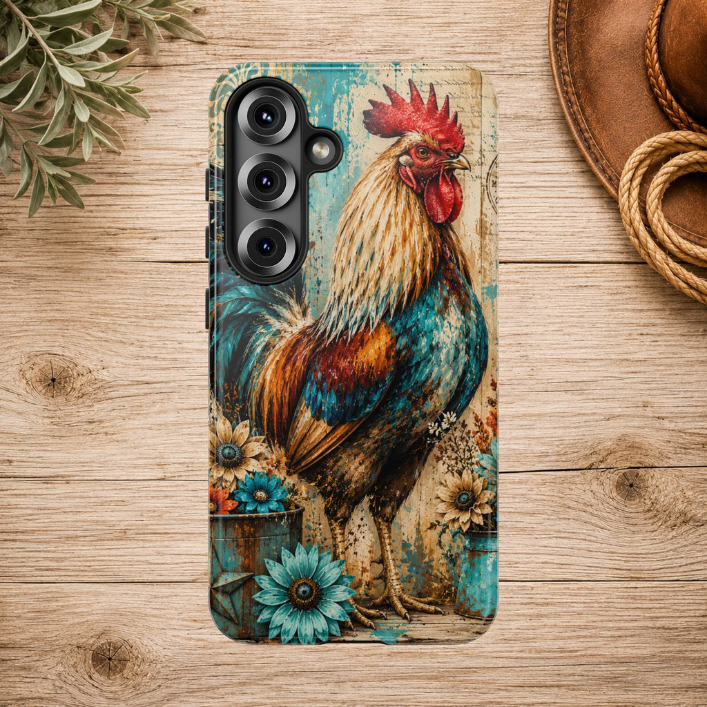 Rustic Farmhouse Rooster Phone Case