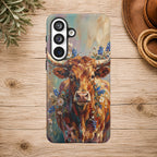 Texas Bluebonnet Longhorn Phone Case