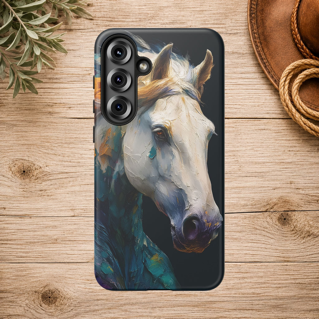 White Horse Art Phone Case