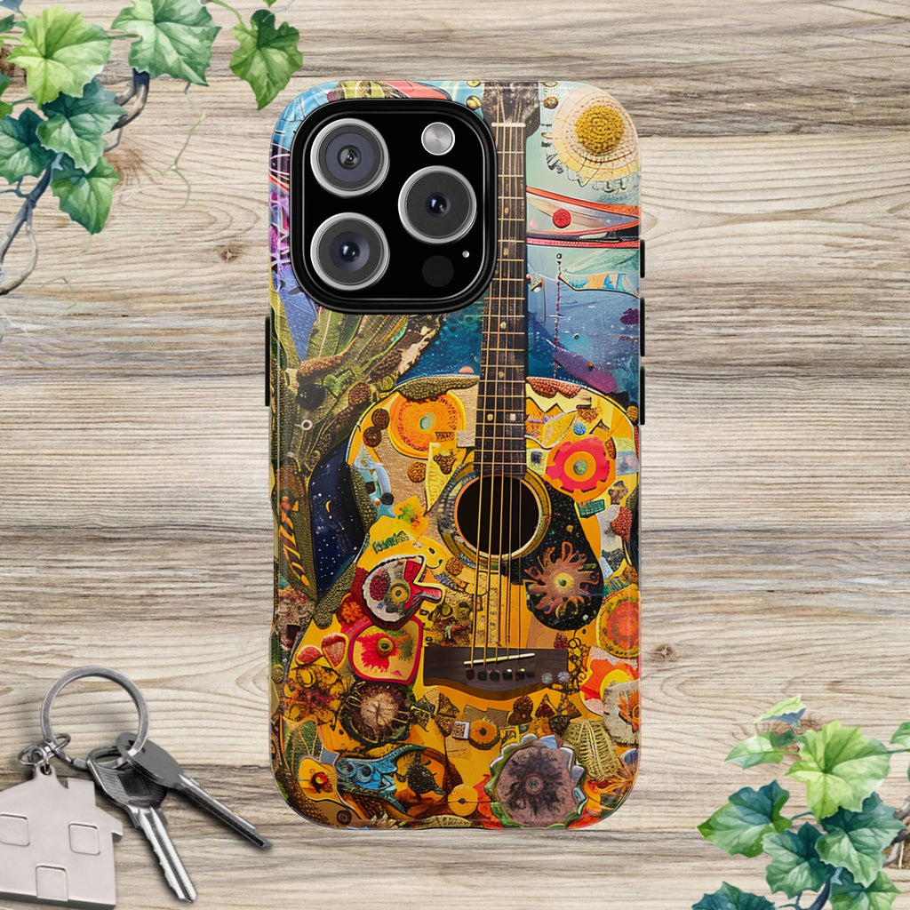 Floral Guitar- Phone Case