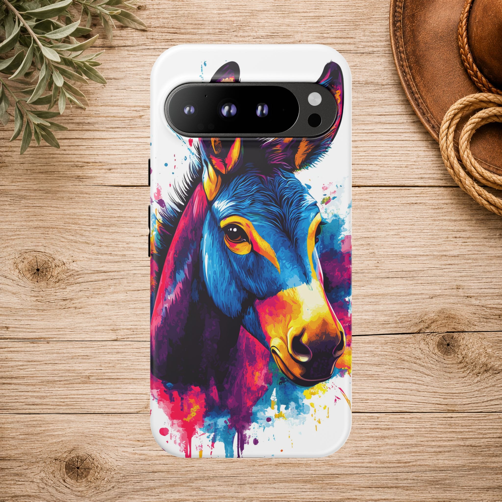 Color Splash Donkey Phone Case