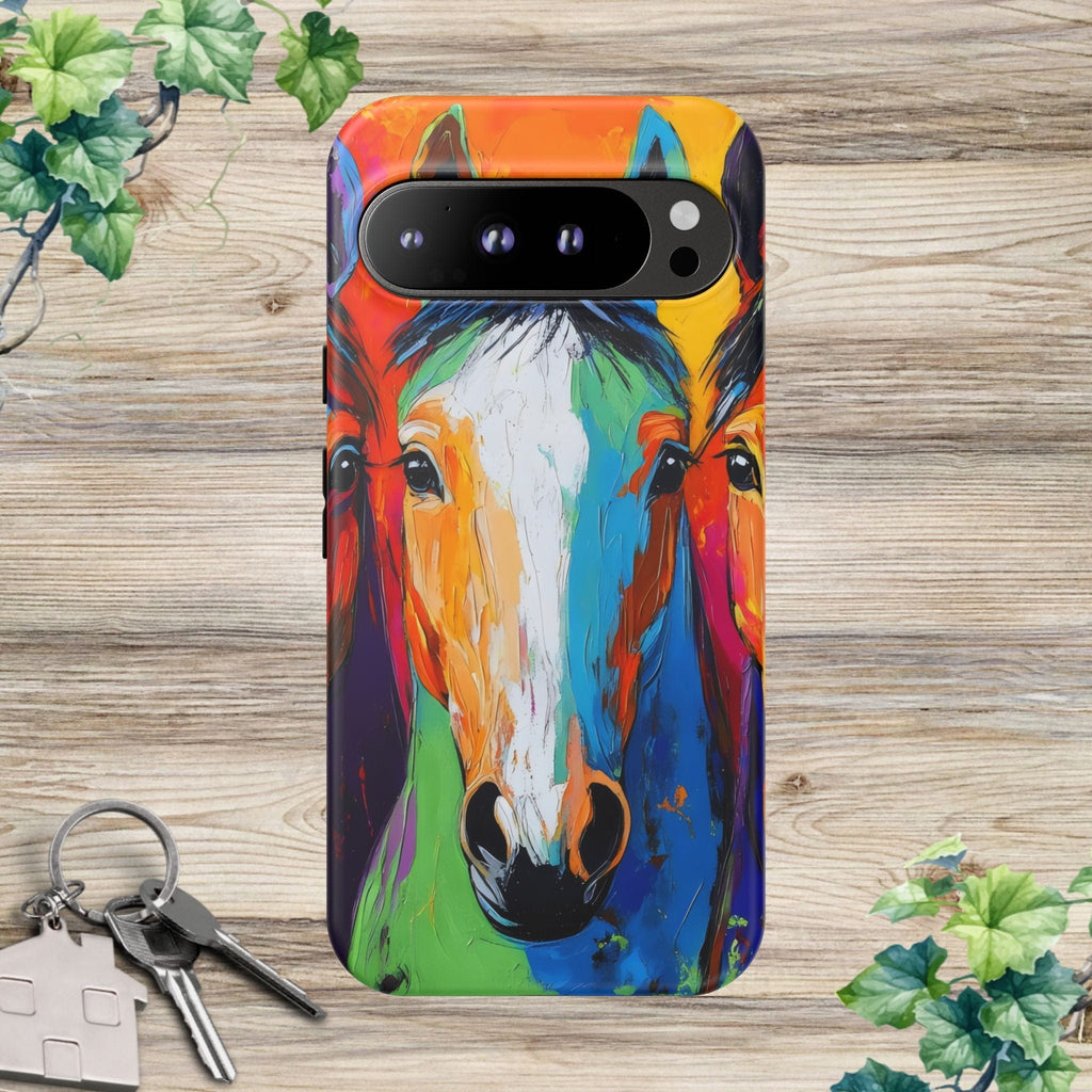 Colorful Horses Head - Phone Case