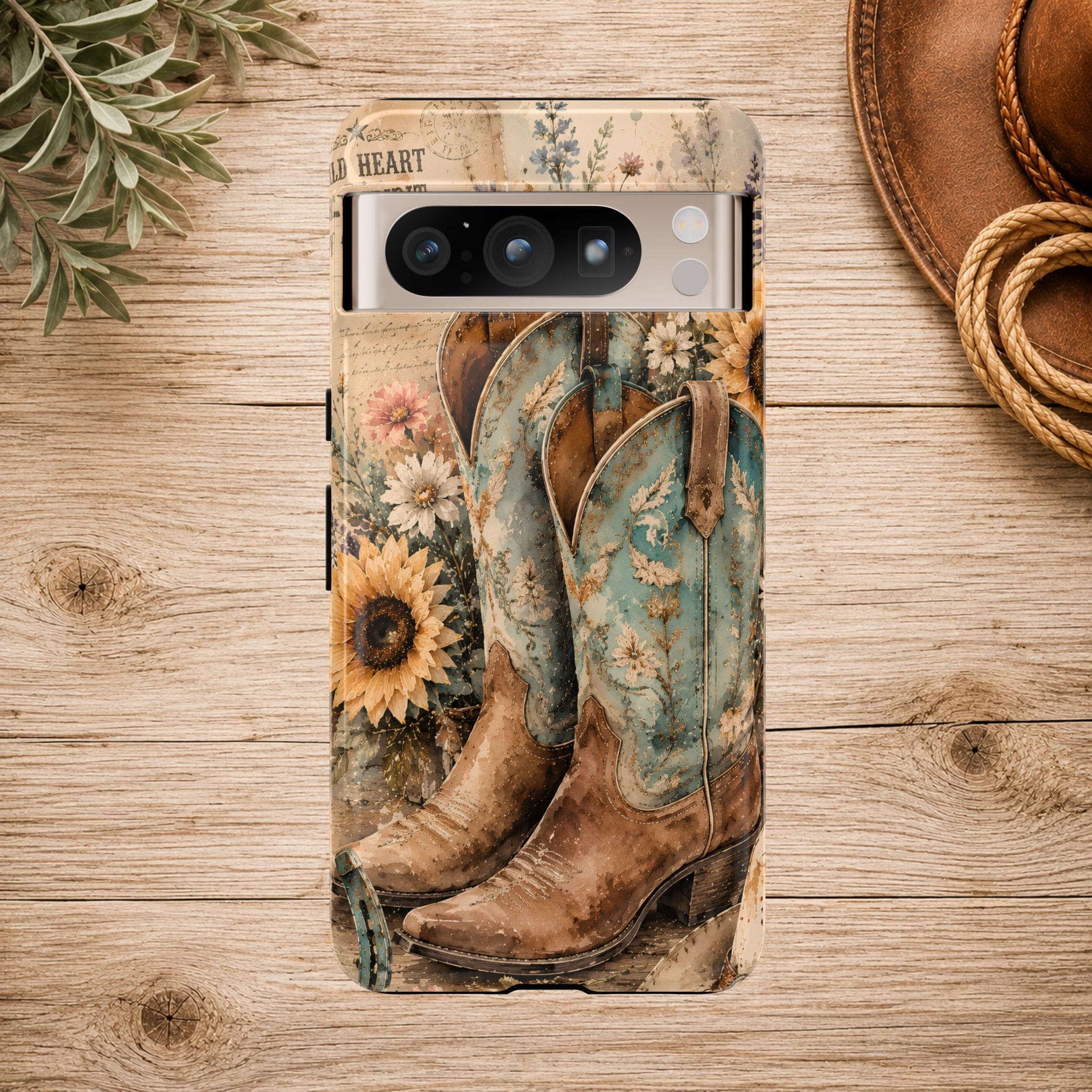 Rustique Sunflower Western iPhone Cover