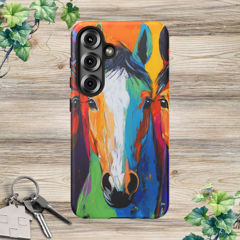 Colorful Horses Head - Phone Case