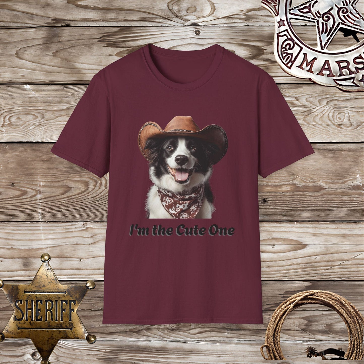 Softstyle Unisex T-Shirt: Collie Dog Cute One