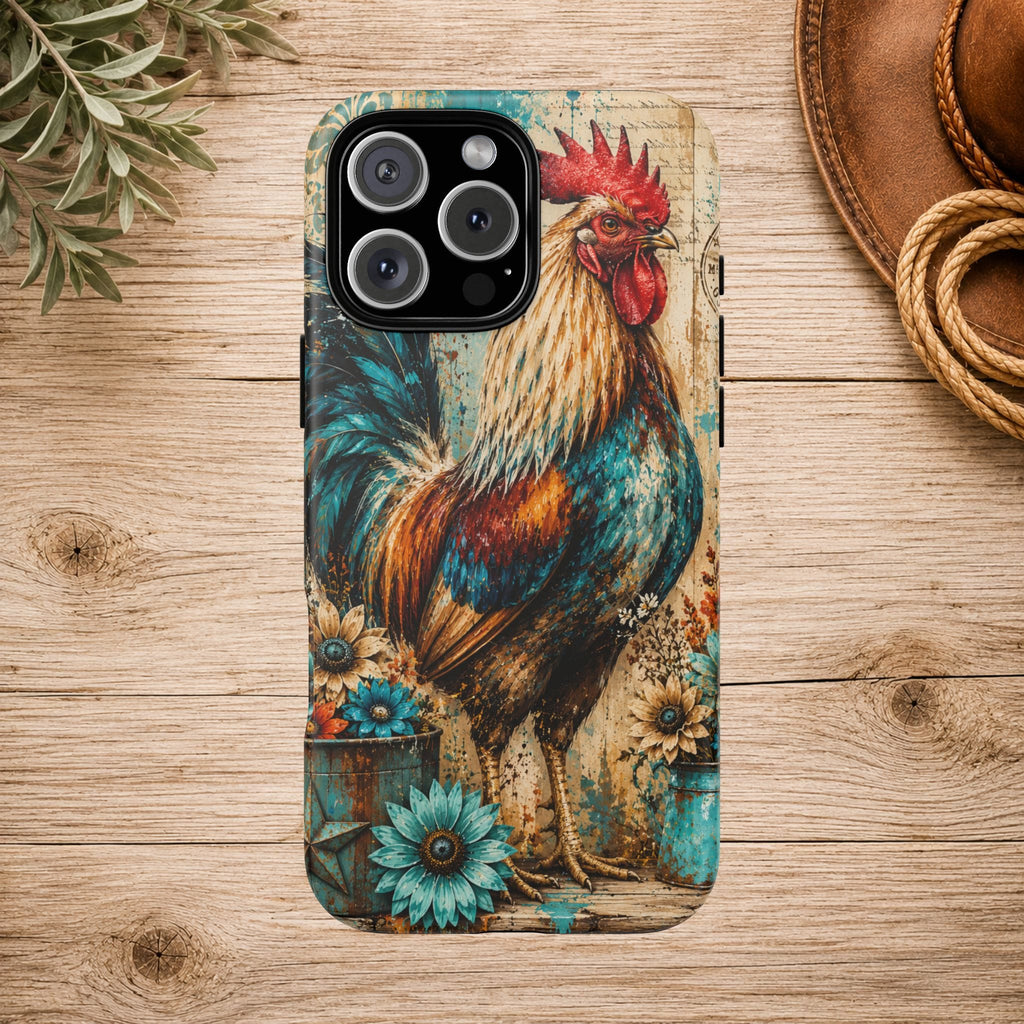 Rustic Farmhouse Rooster Phone Case