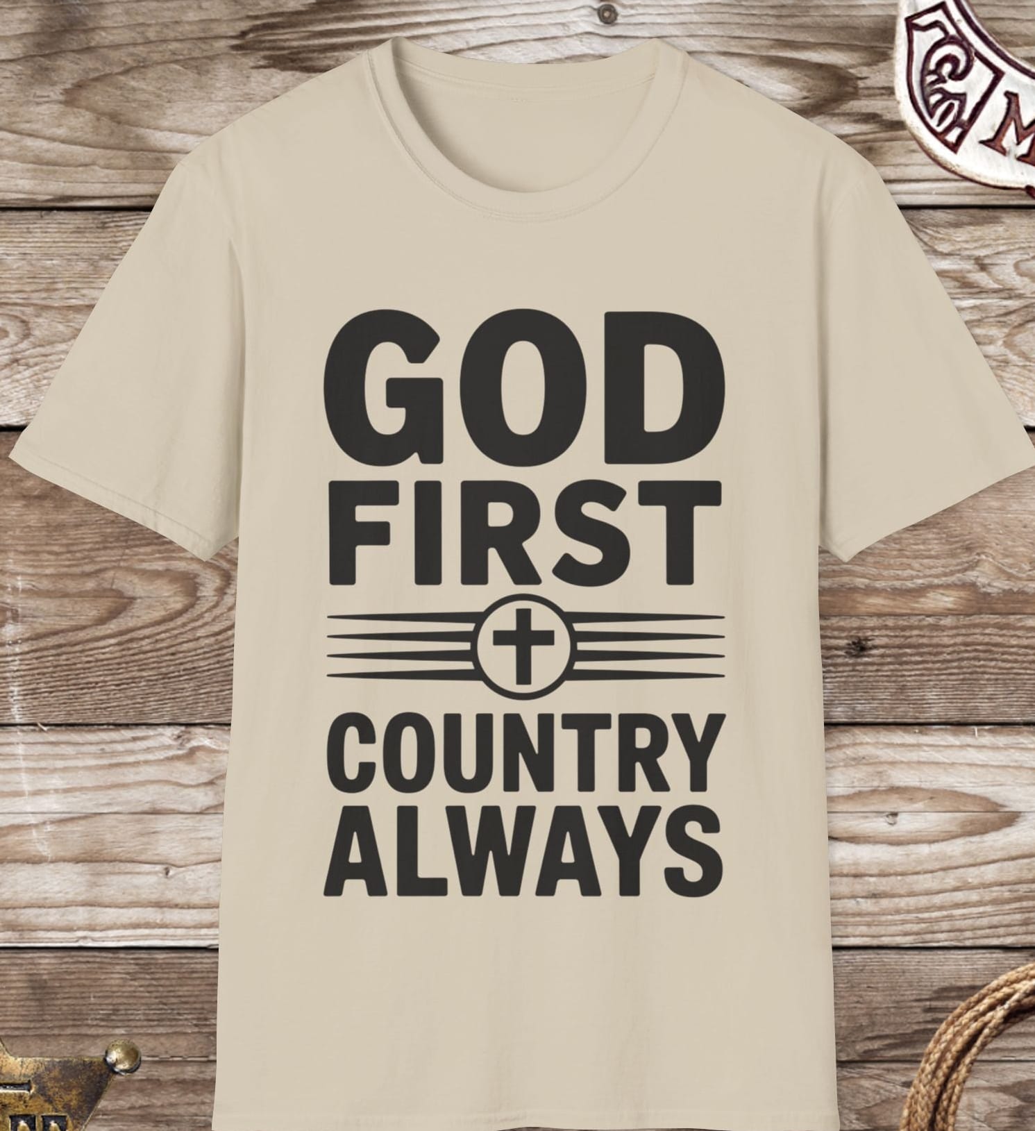 God First Country Always Tee