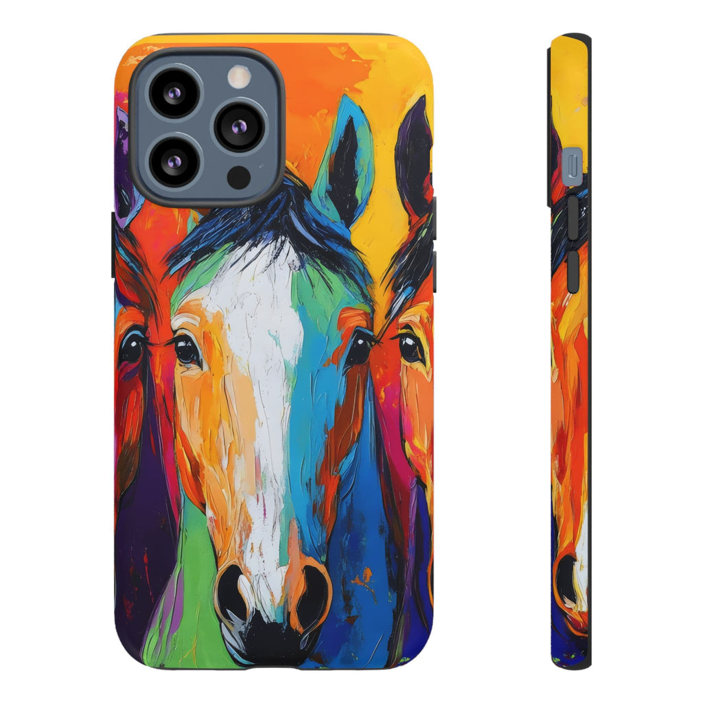 Colorful Horse Head Phone Case
