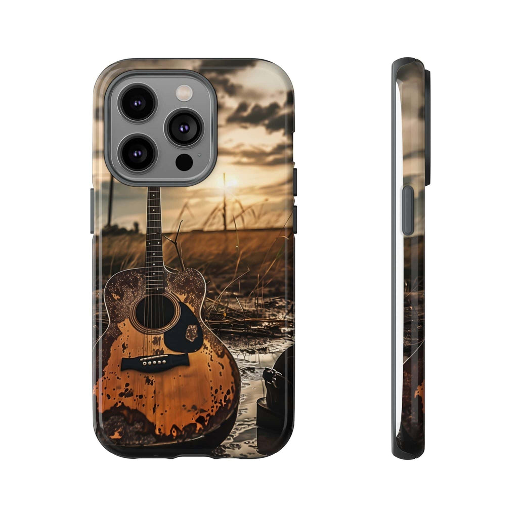 Guitar in a Wet Field -Phone Case