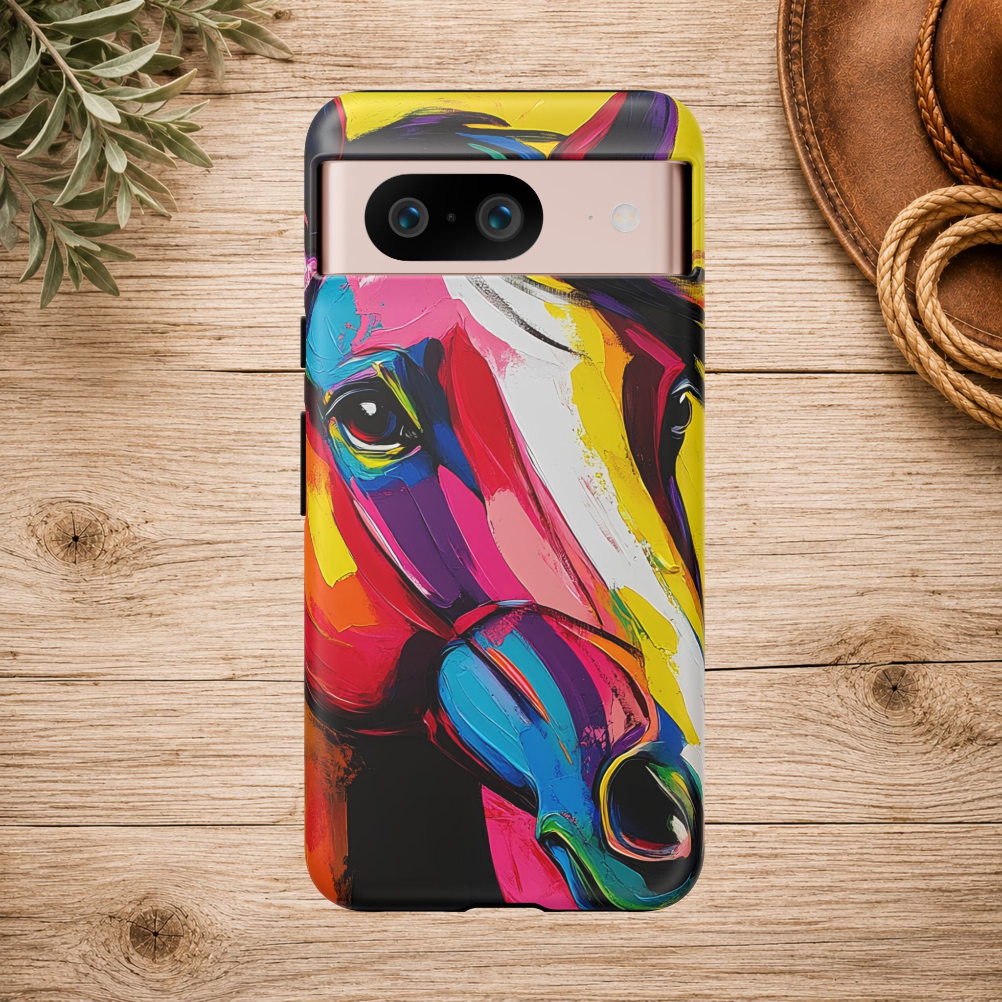 Abstract Colorful Horse Phone Case
