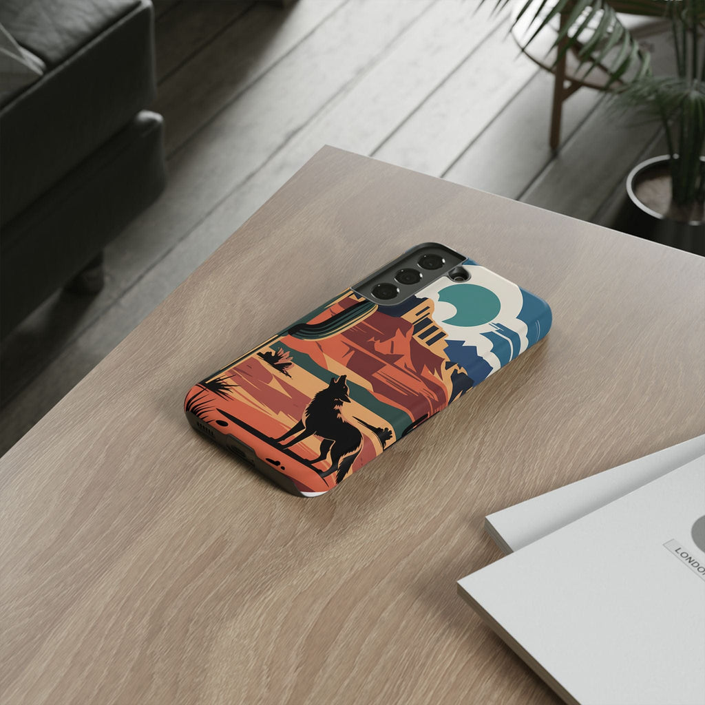 Mountain and Wolf -Phone Case