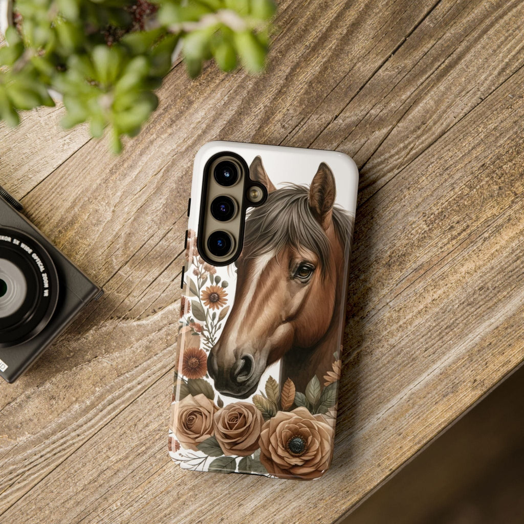 Painted Horse & Roses – Phone Case