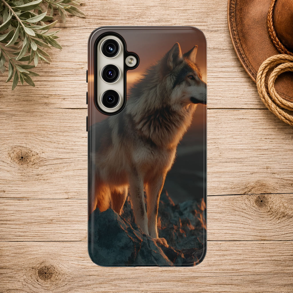 Wolf Sunset Phone Case