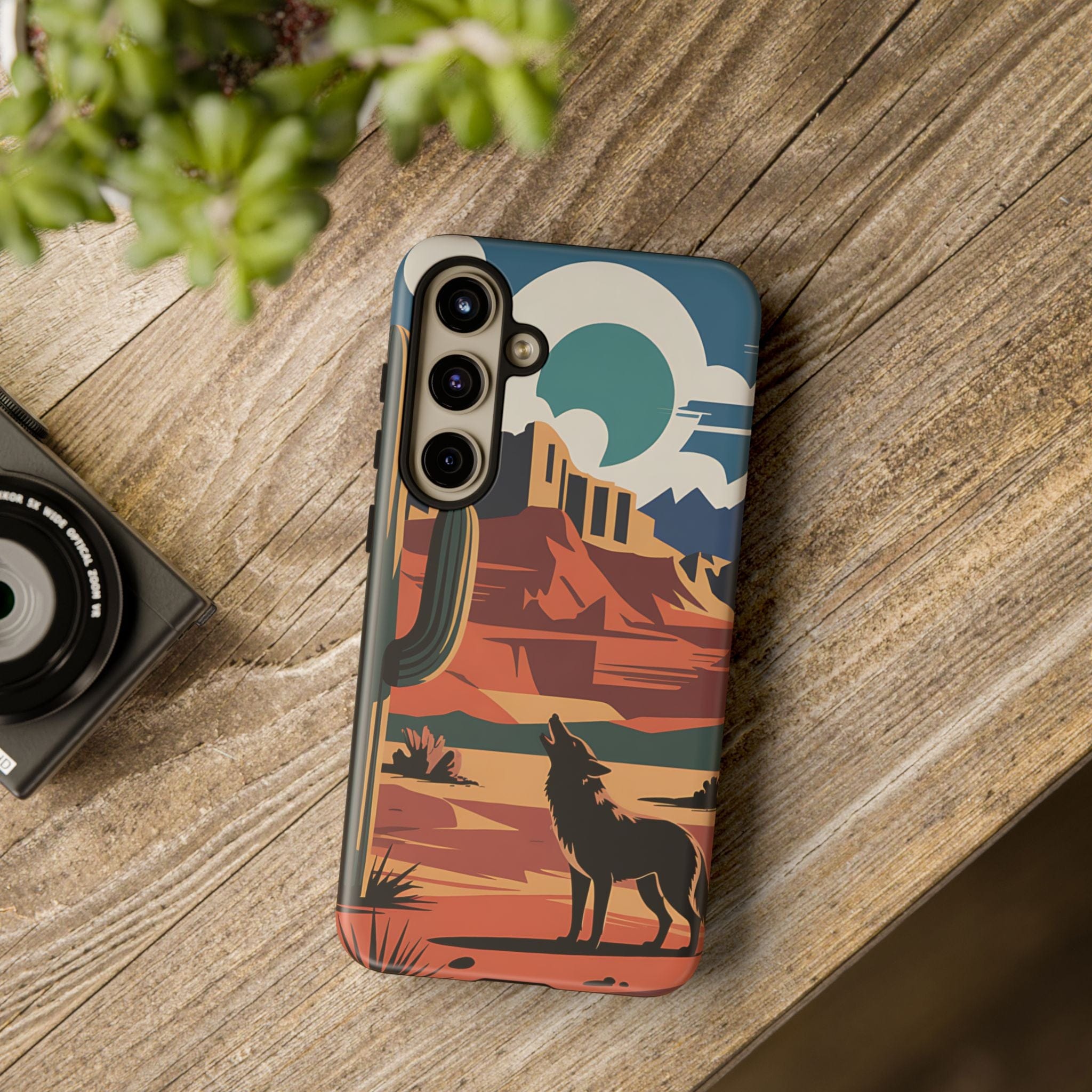 Mountain and Wolf -Phone Case