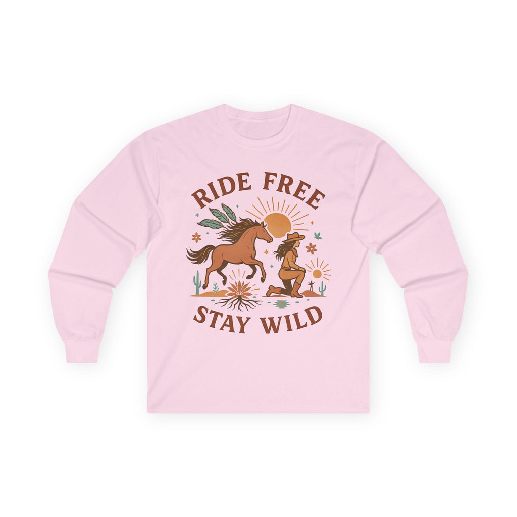 Ride Free Stay Wild Boho Style-Long Sleeve T-Shirt