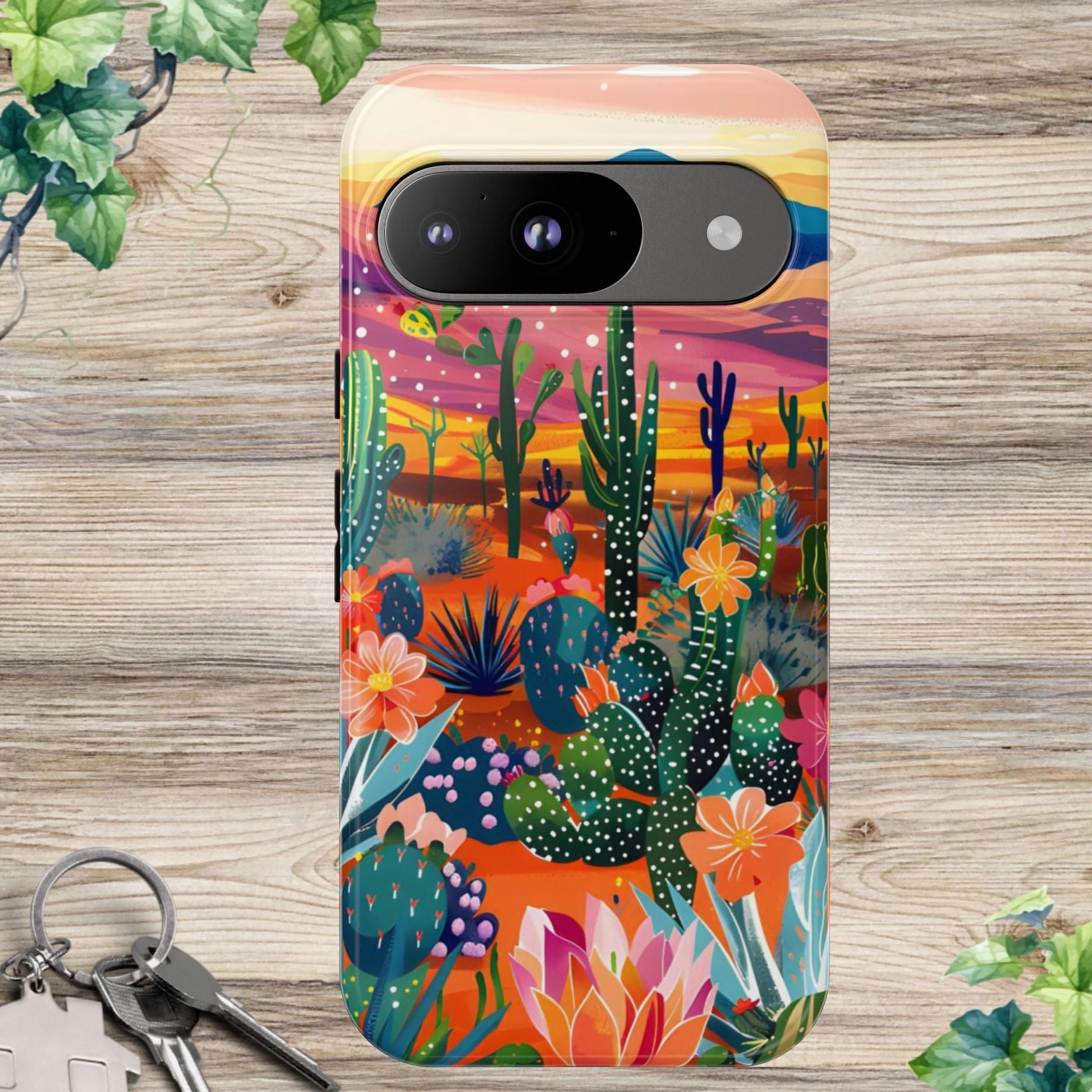 Colorful Cactus Phone Case