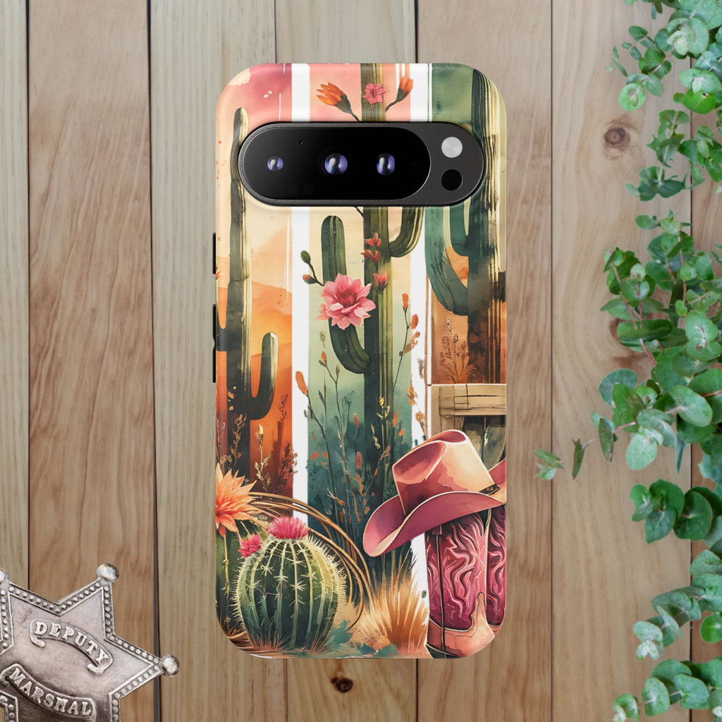Southwestern Floral Cactus -Tough Case
