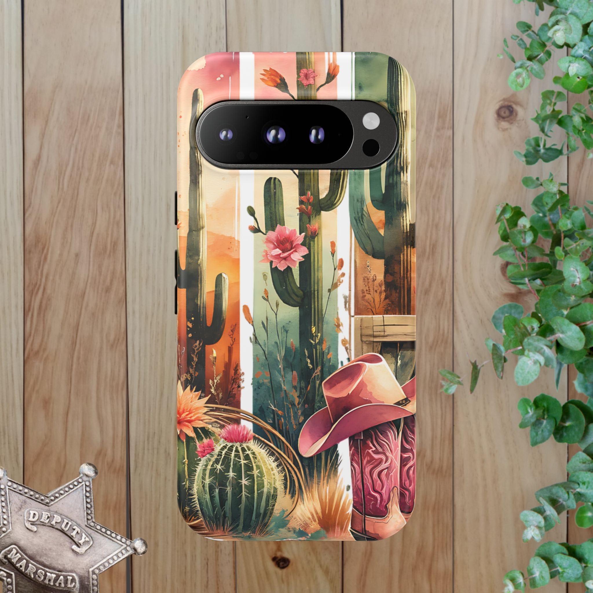Southwestern Floral Cactus -Tough Case