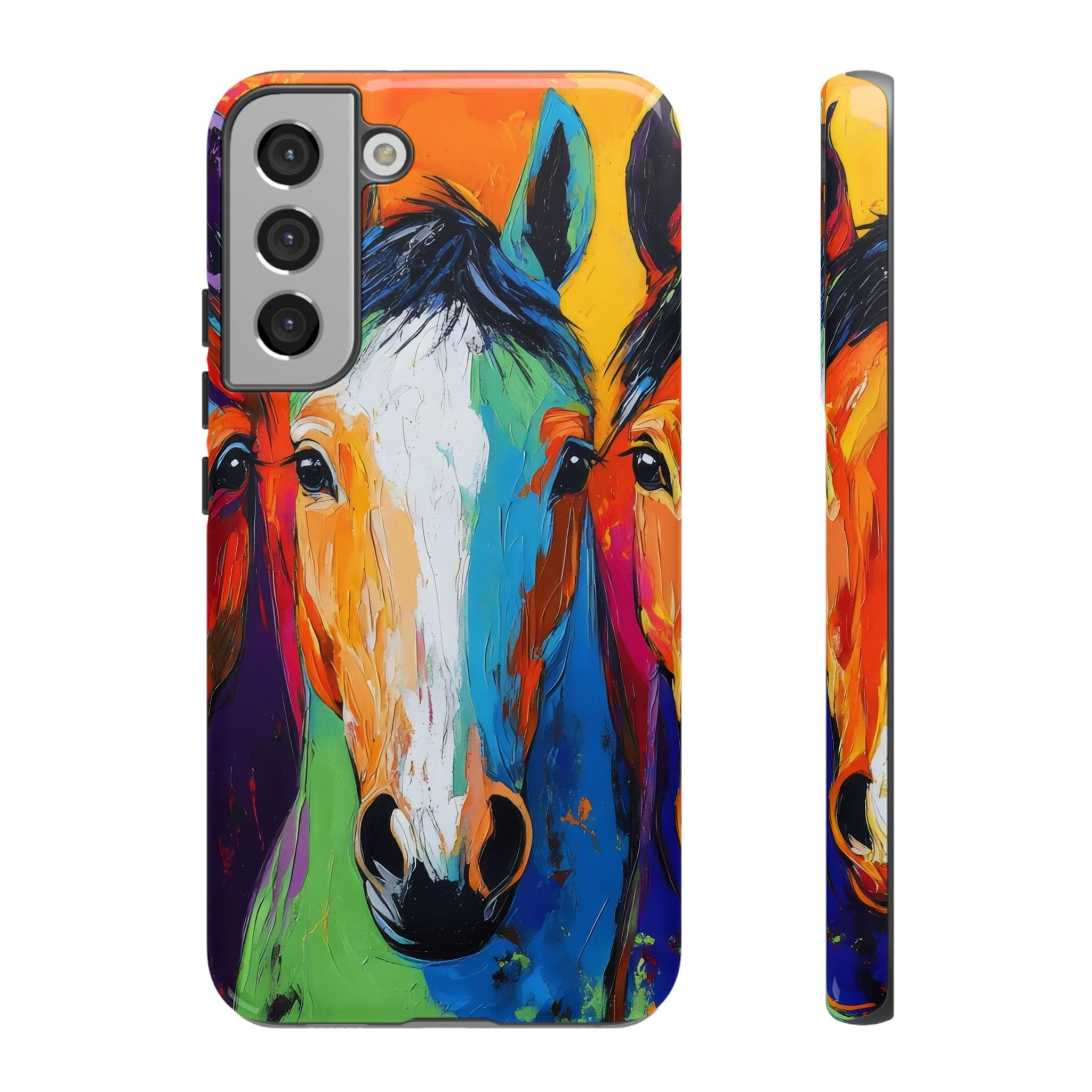 Colorful Horses Head - Phone Case