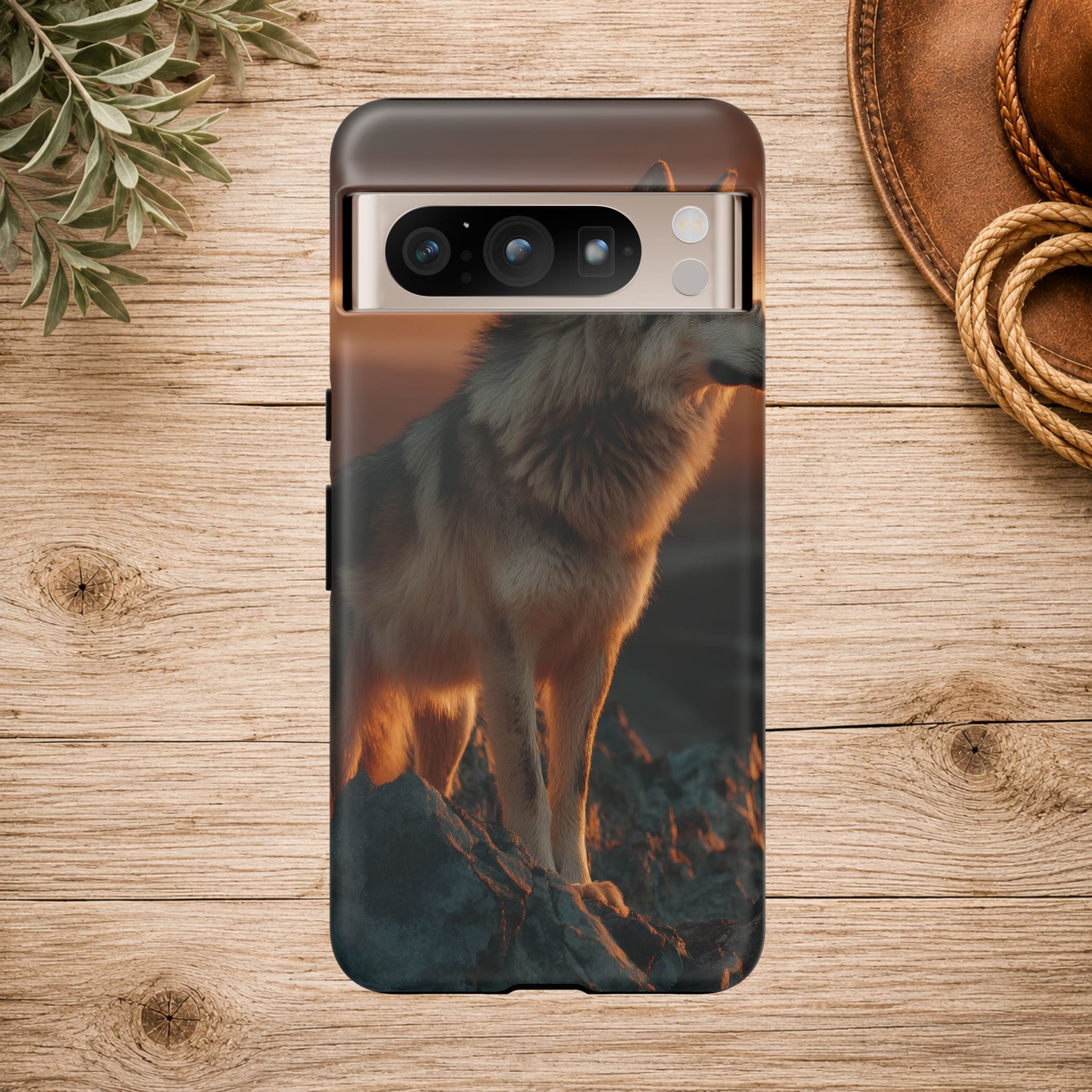 Wolf Sunset Phone Case