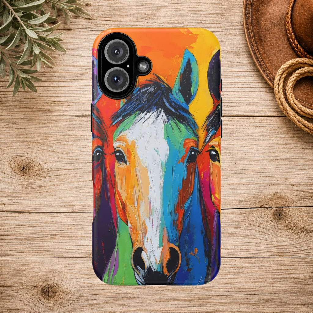 Colorful Horse Head Phone Case