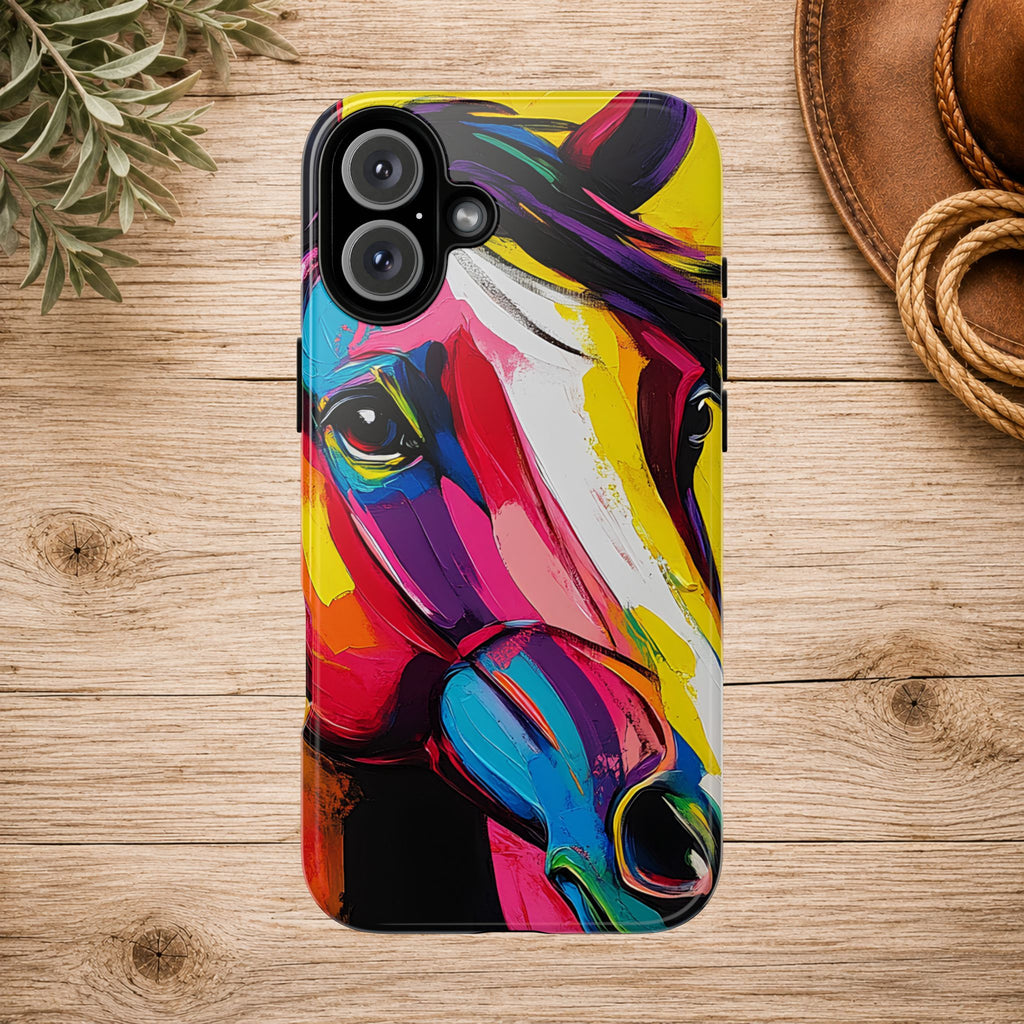 Abstract Colorful Horse Phone Case