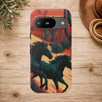 Desert Run Wild Horse Phone Case